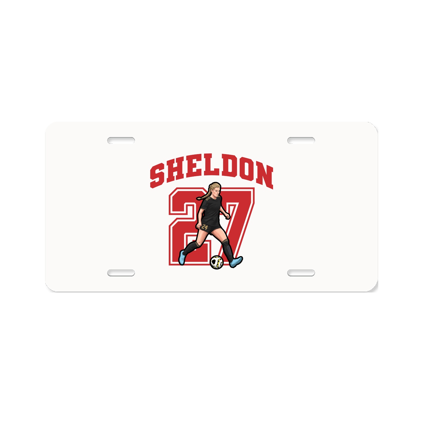 License Plate — Number in Classic
