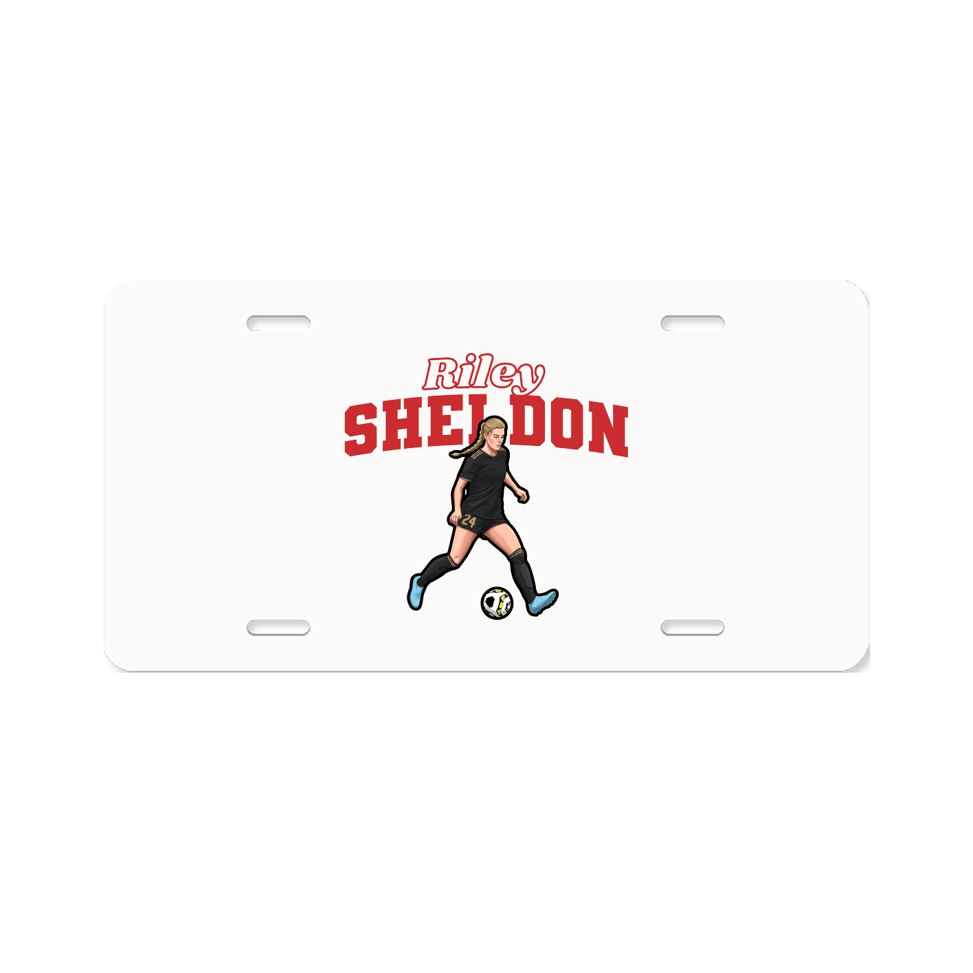 License Plate — Name Arch in Classic