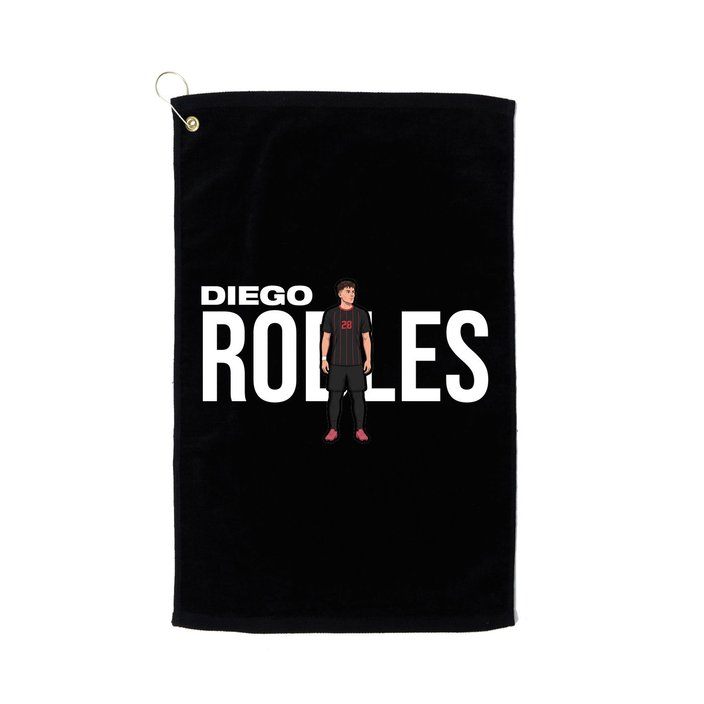 Golf Towel — Player Name in Black