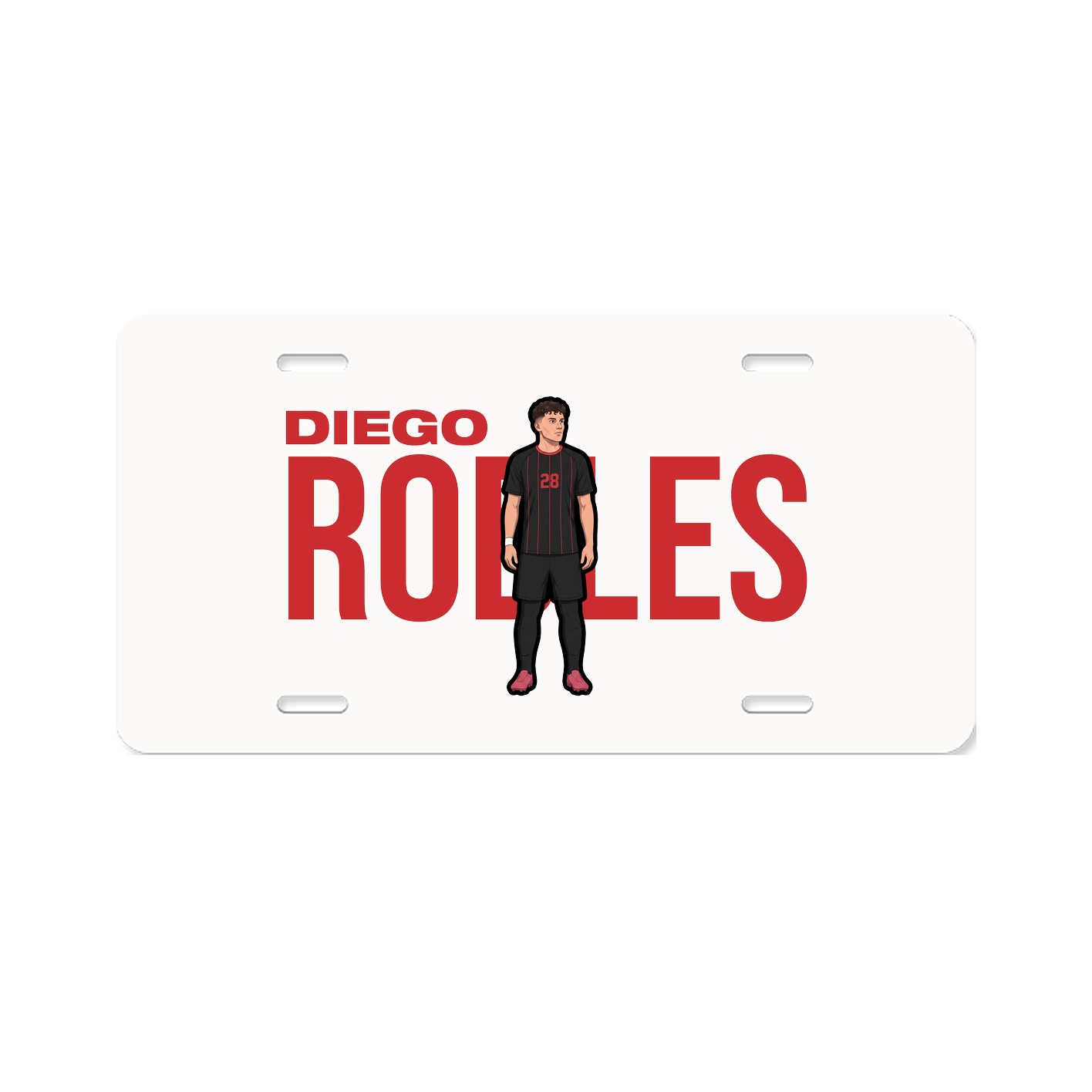 License Plate — Player Name in Classic