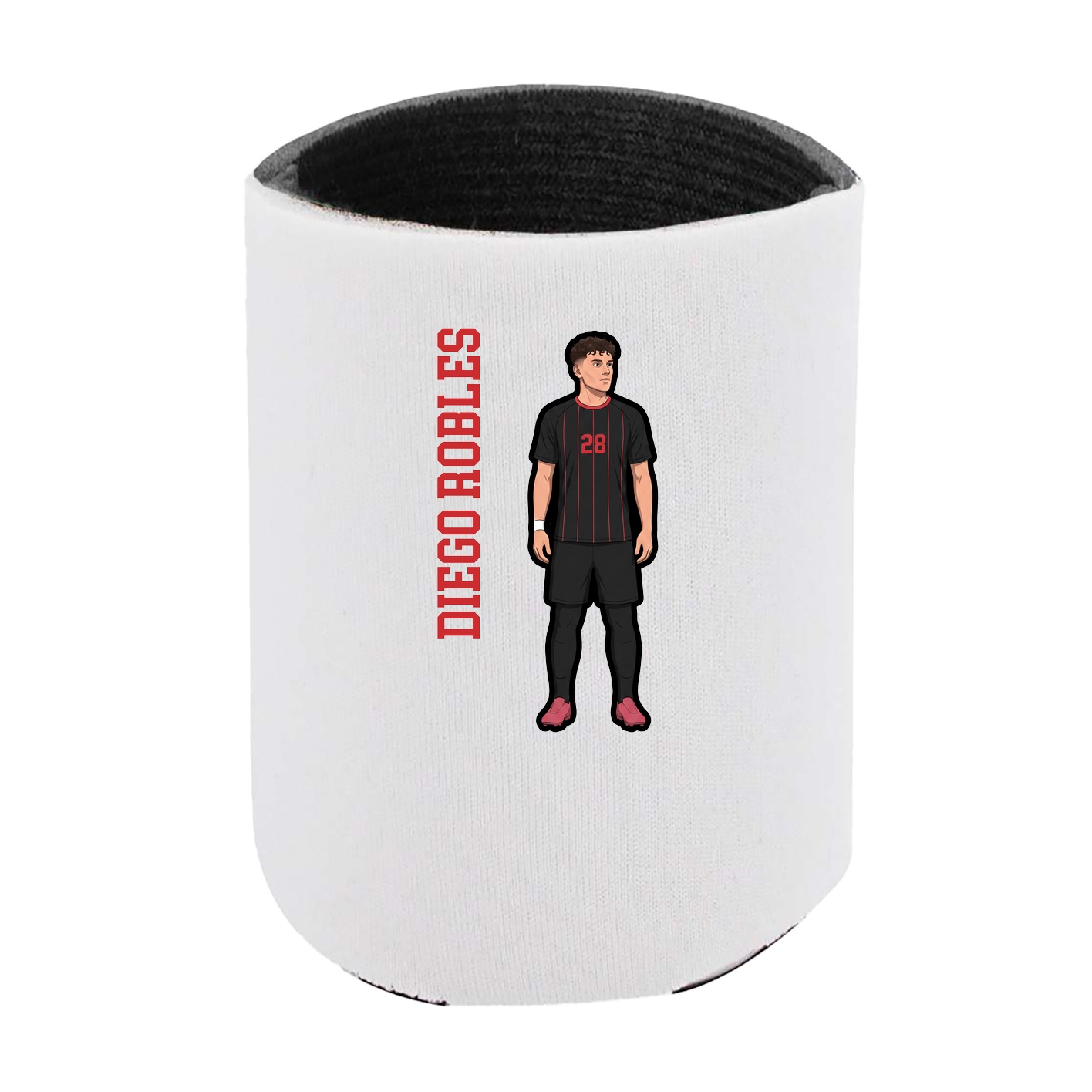 Can Holder — Name Vertical in White