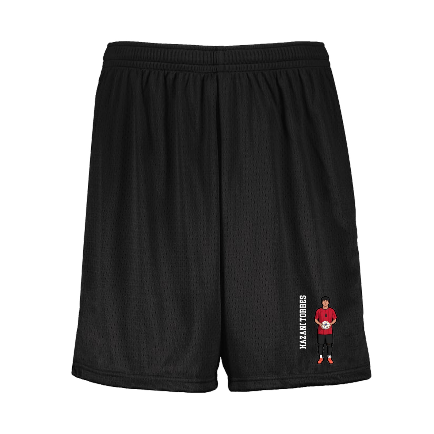 Shorts — Name Vertical in Black