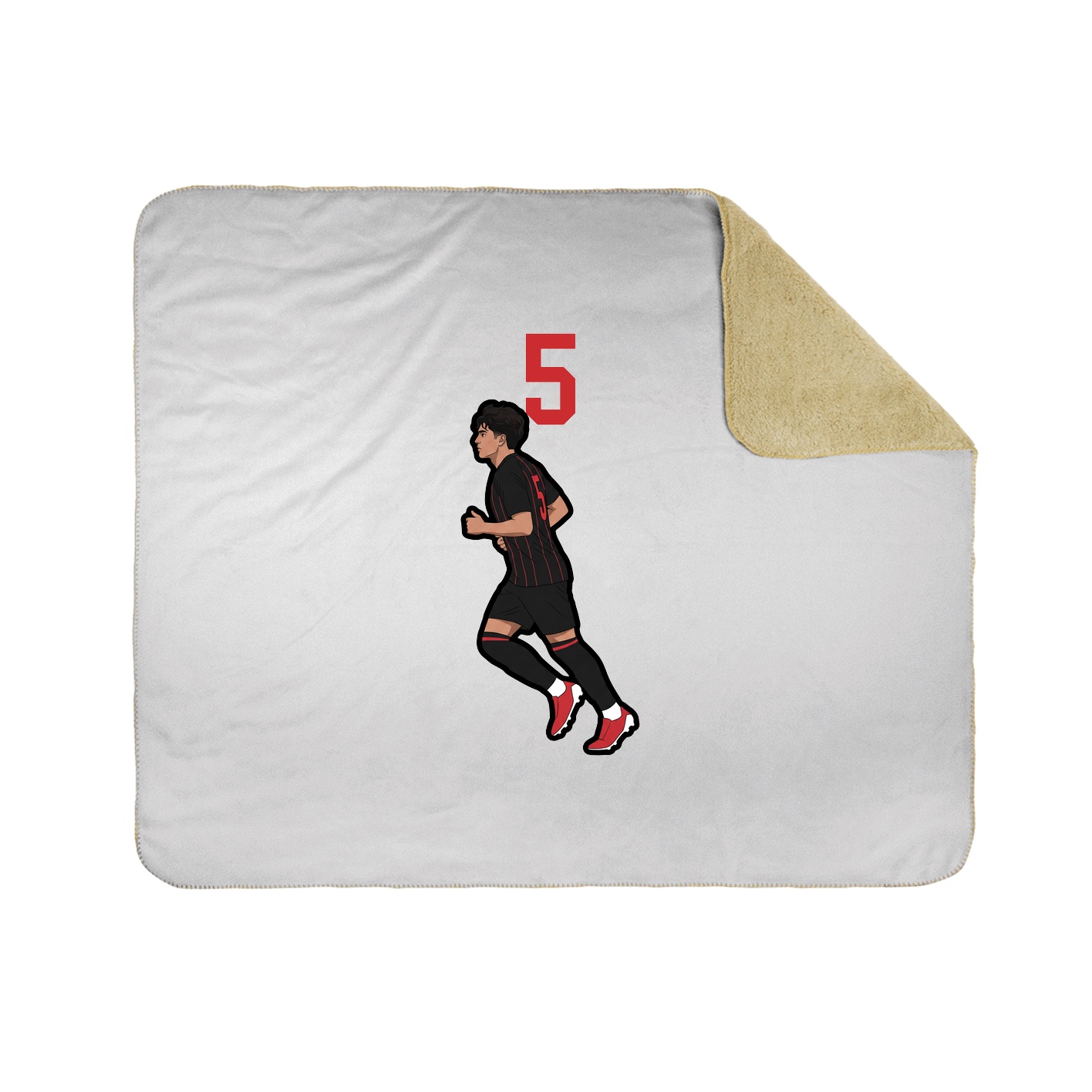 Throw Blanket — Number Top in White