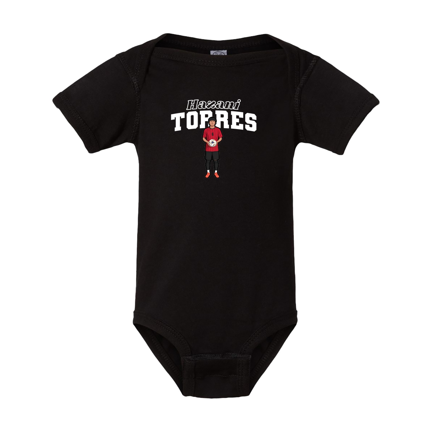 Baby Onesie — Name Arch in Black