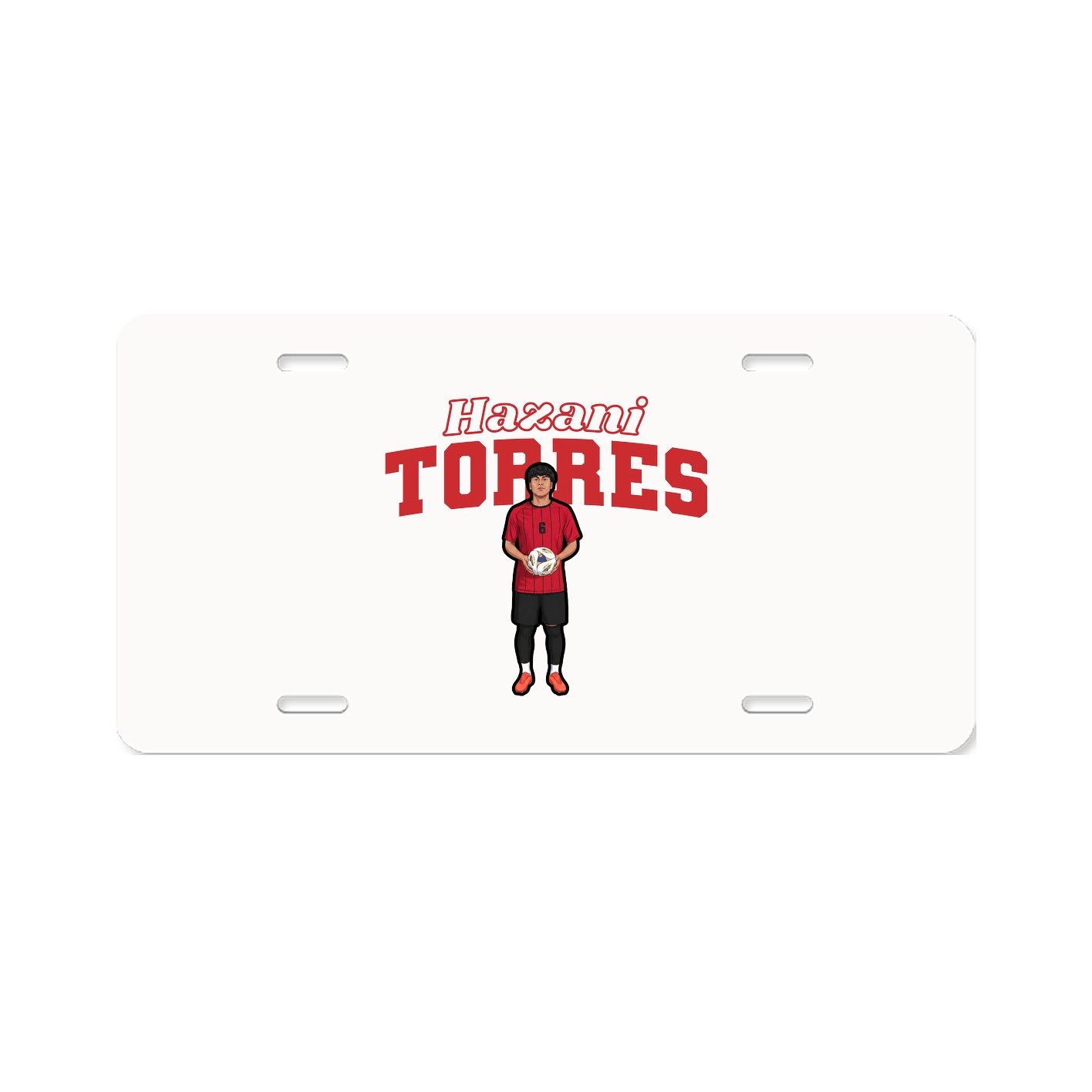 License Plate — Name Arch in Classic