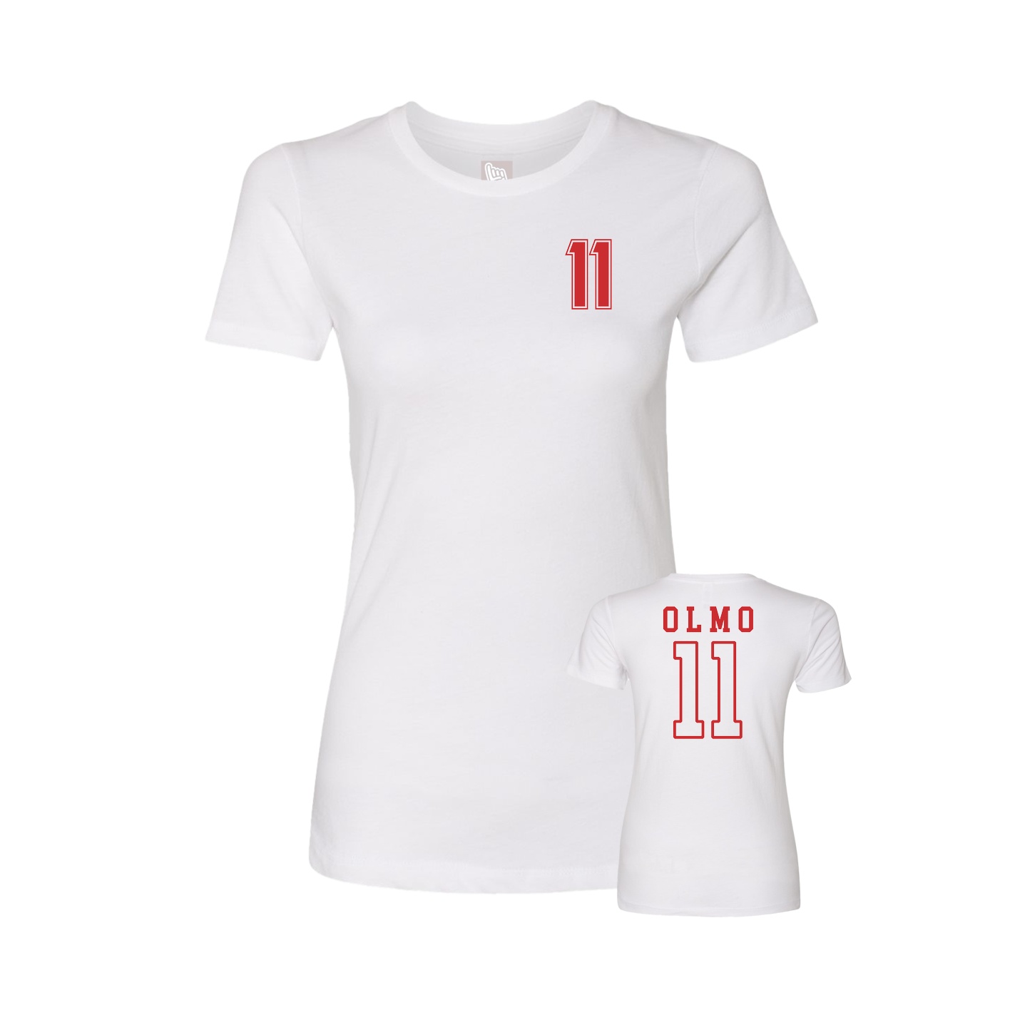 Womens Tee — Chest Back in White