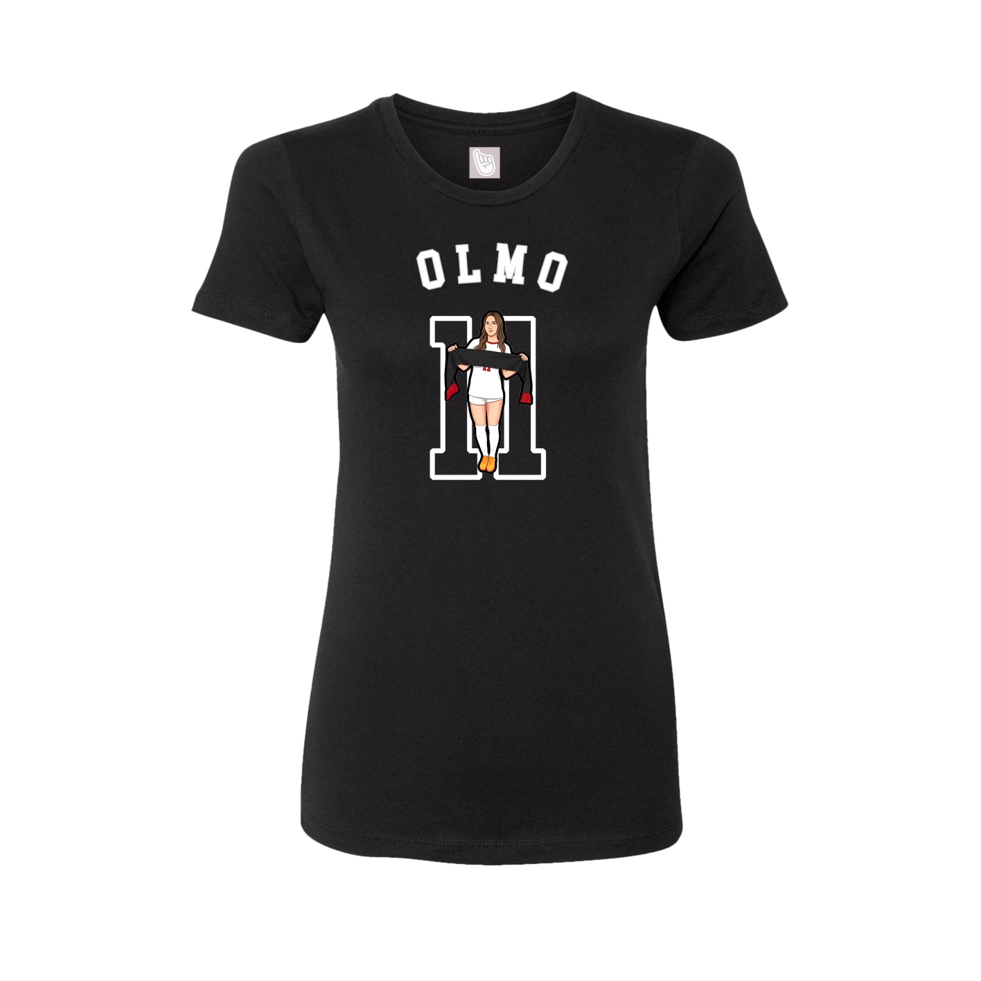 Fitted Women's Tee — Shirsey Arch in Black