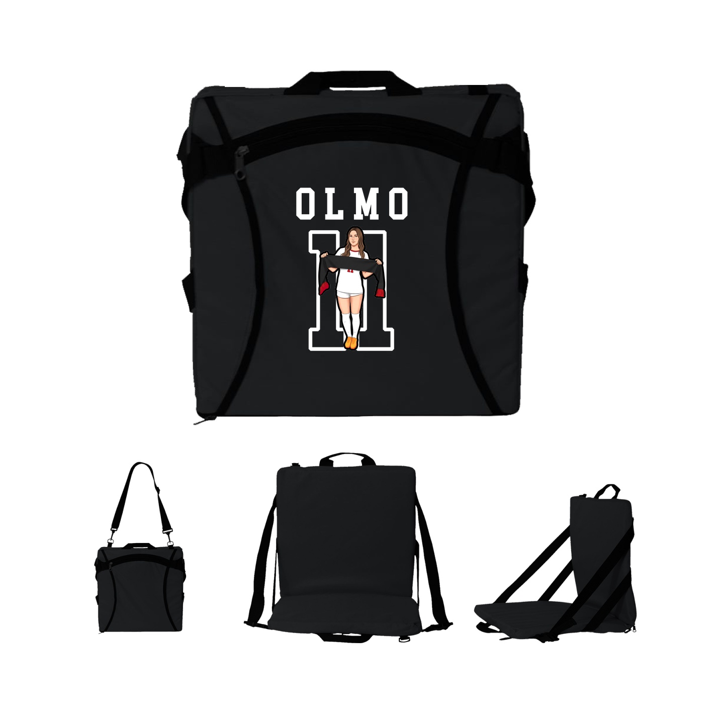 Folding Stadium Seat — Shirsey in Black