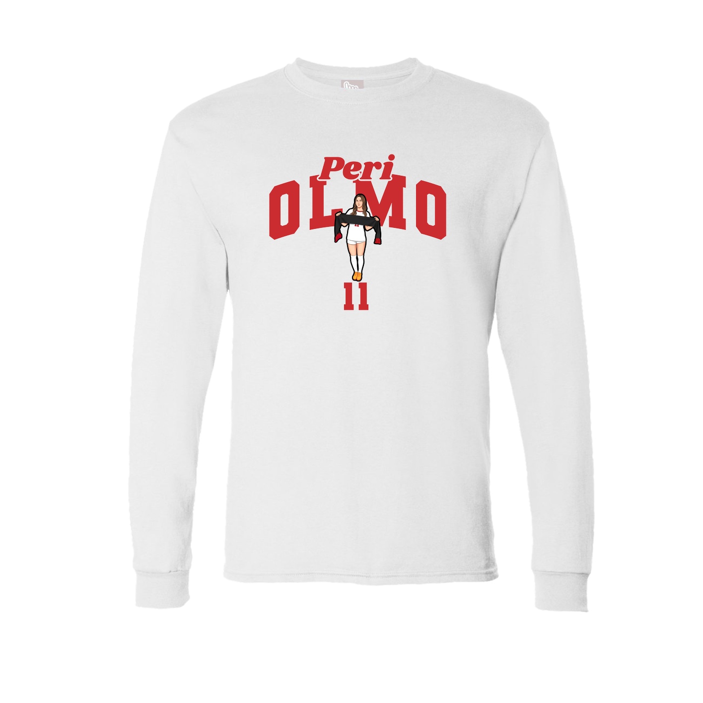Long Sleeve Tee — Signature Arch in White