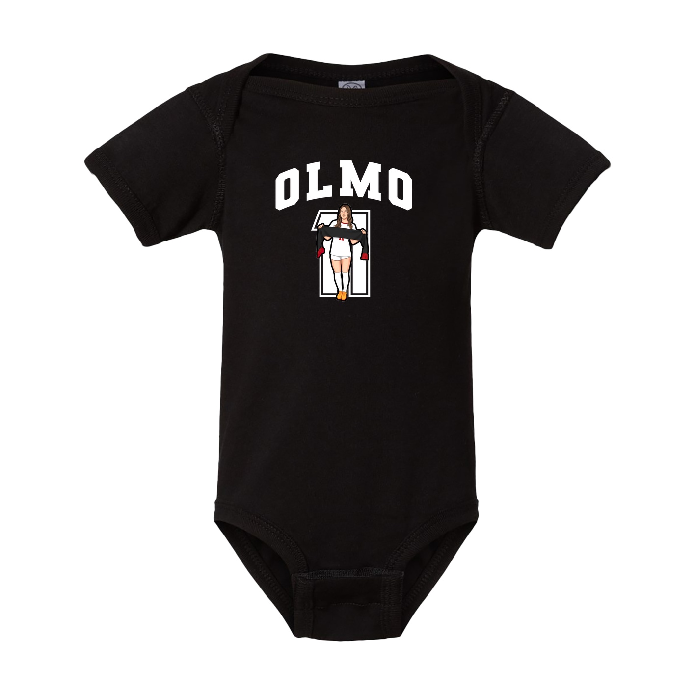 Baby Onesie — Number in Black
