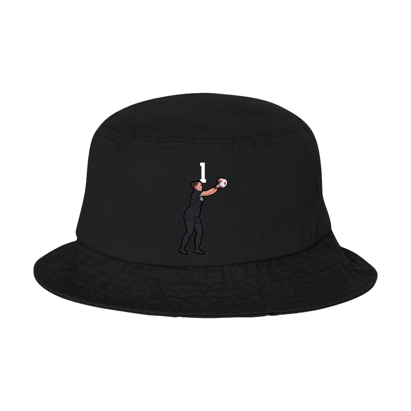 Bucket Cap — Number Top in Black