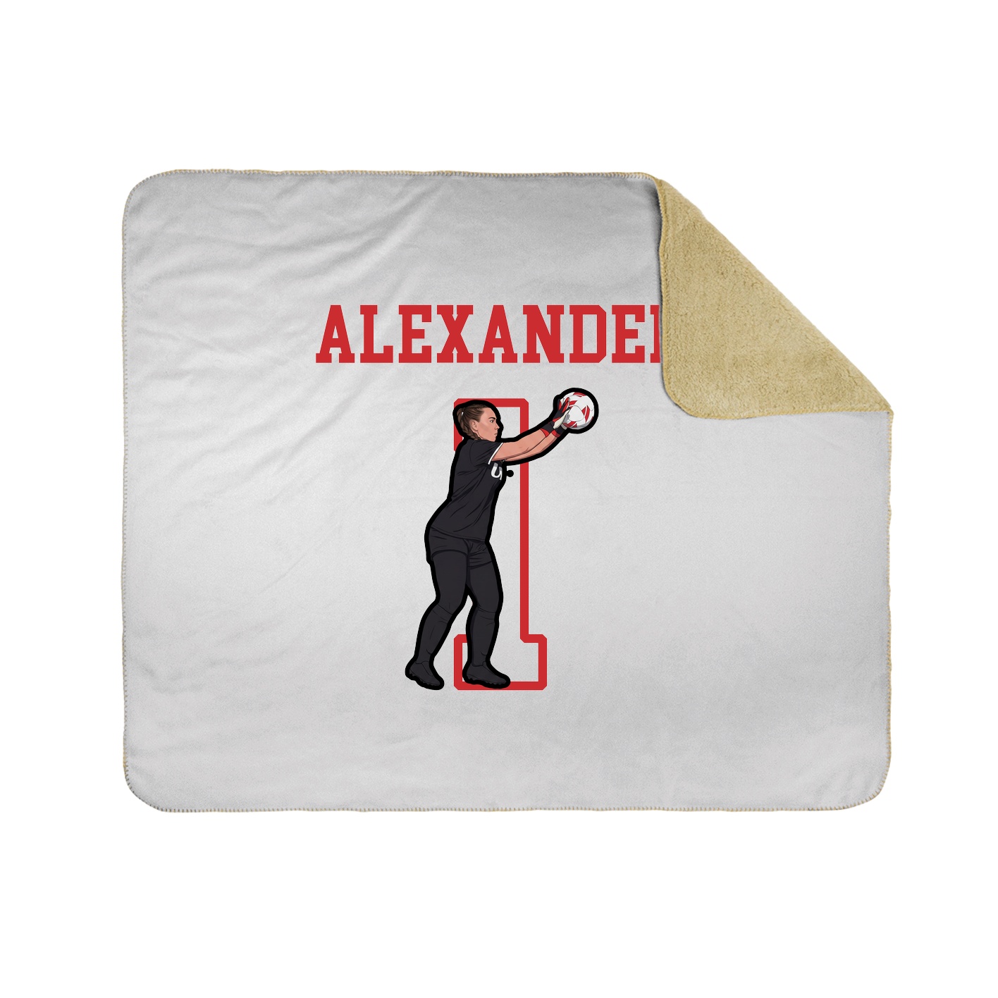 Throw Blanket — Shirsey in White
