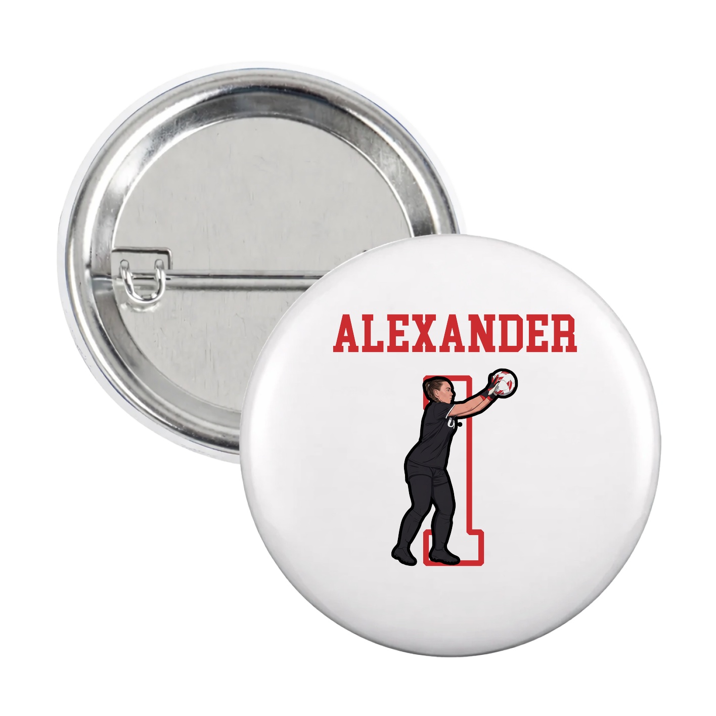 Game Day Button — Shirsey in White