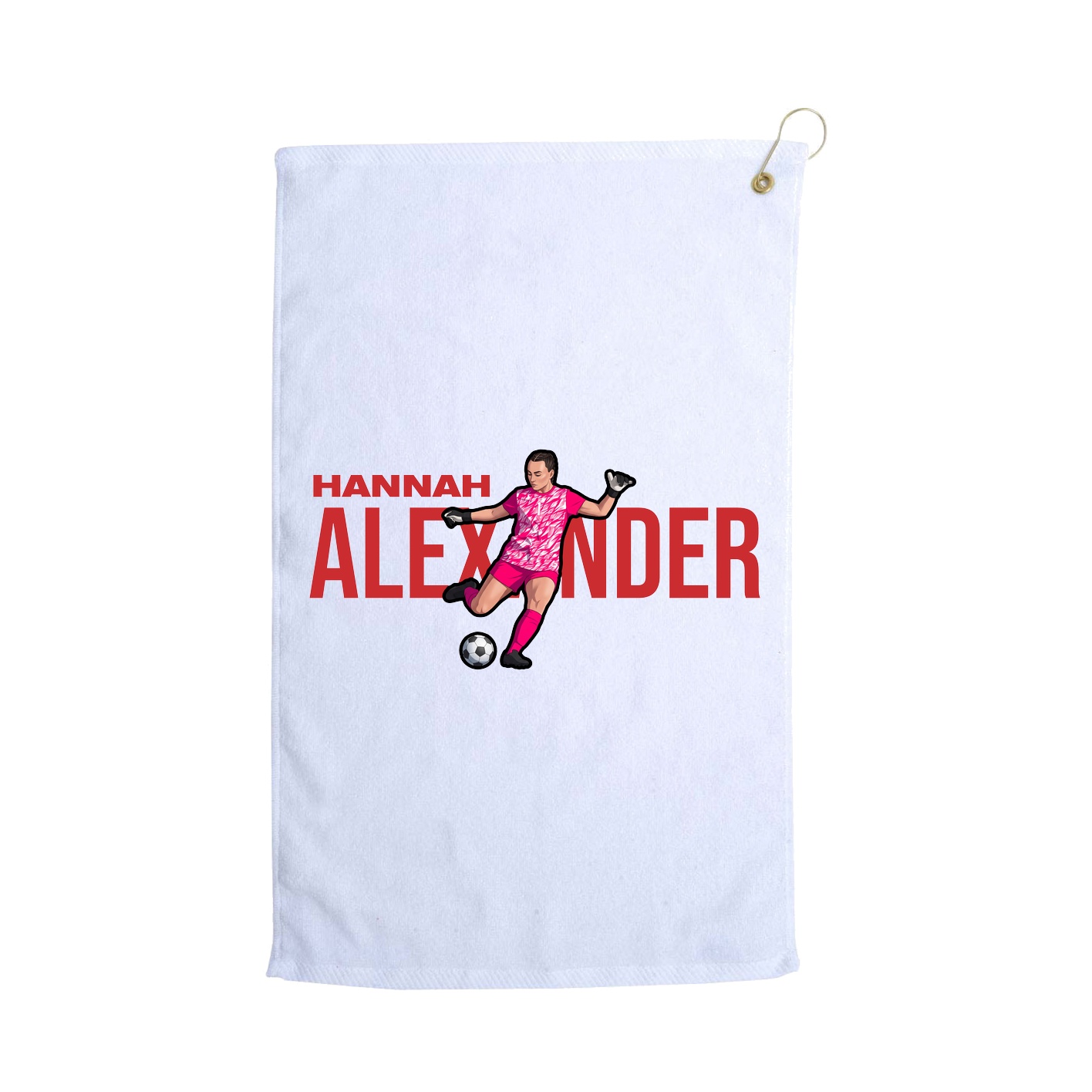 Golf Towel — Player Name in White