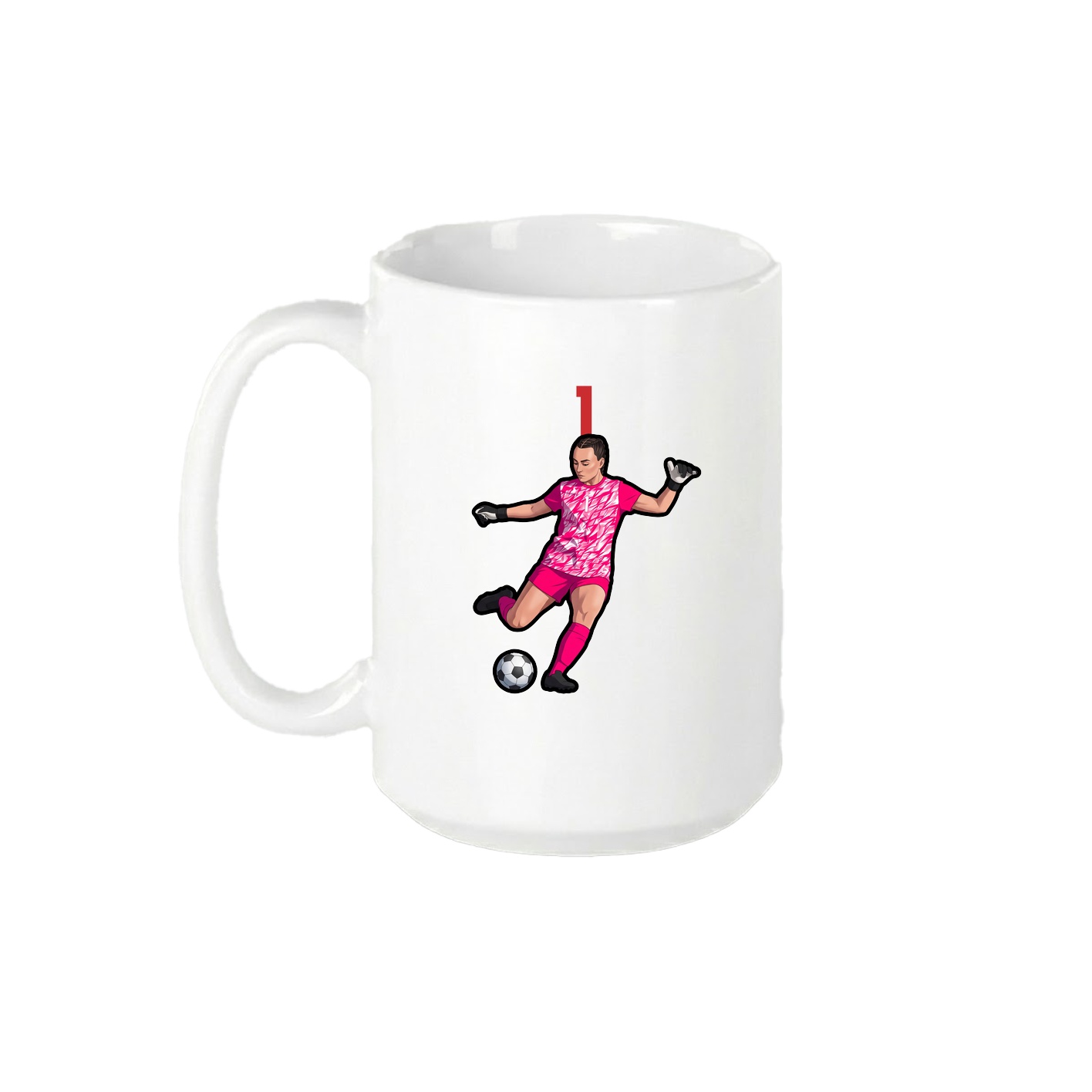 15oz Coffee Mug — Number Top in White