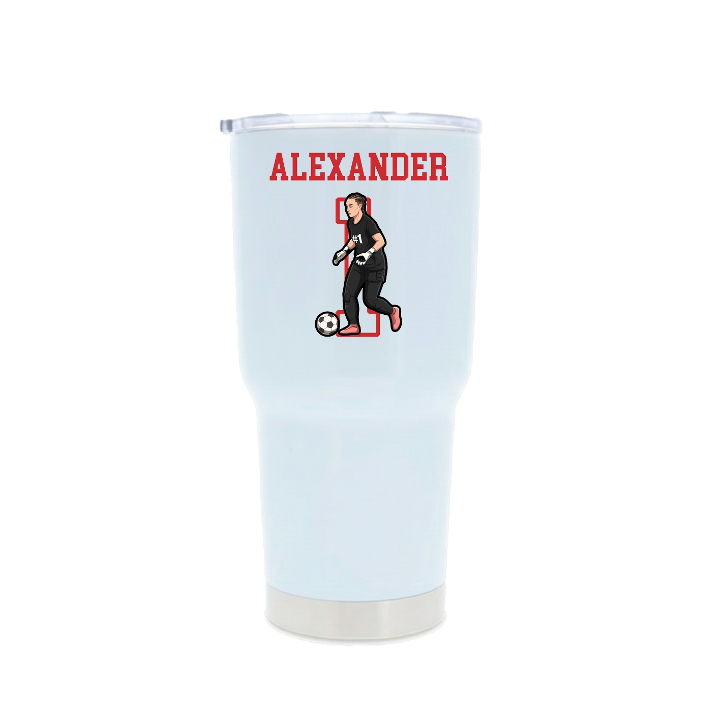 30oz Stainless Steel Tumbler — Shirsey in White
