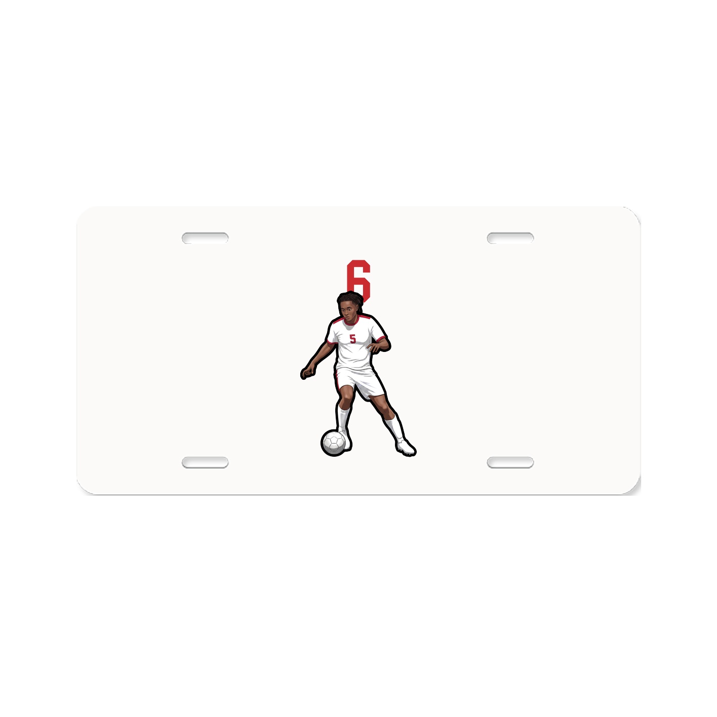 License Plate — Number Top in Classic