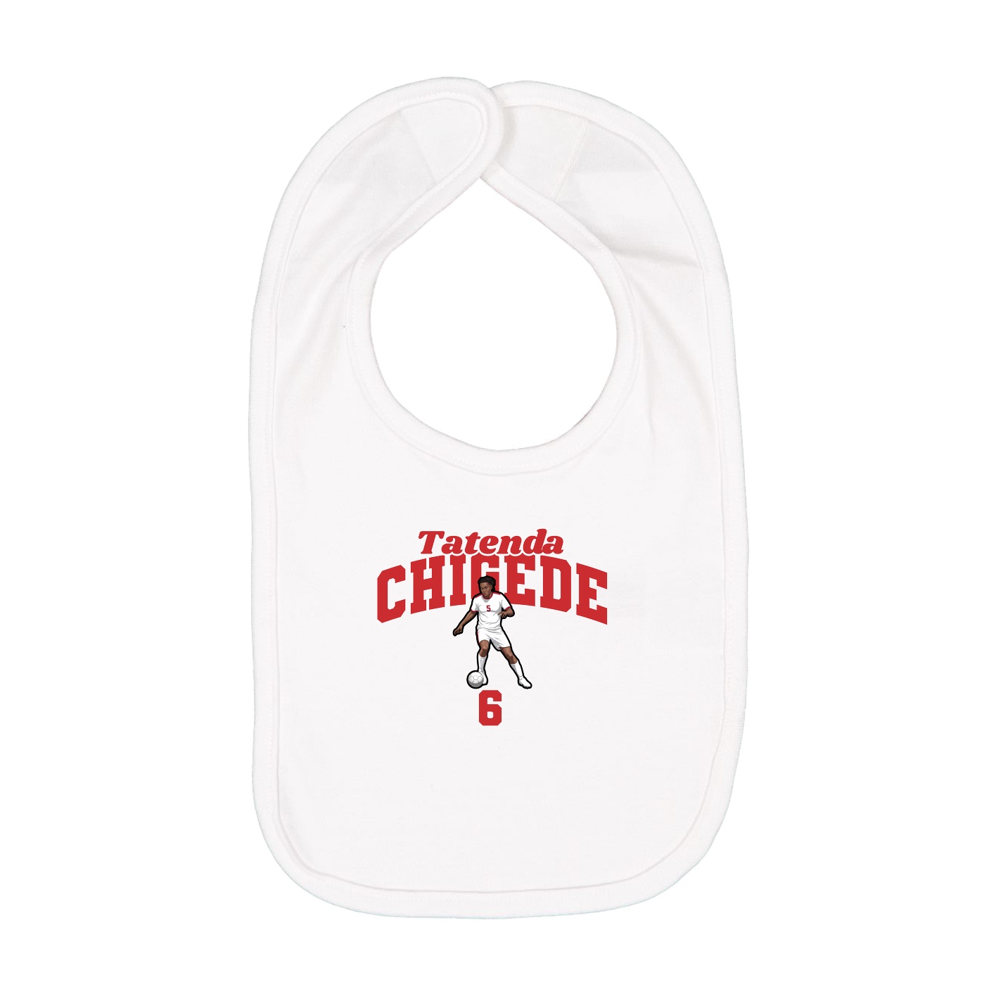 Infant Bib — Signature Arch in White