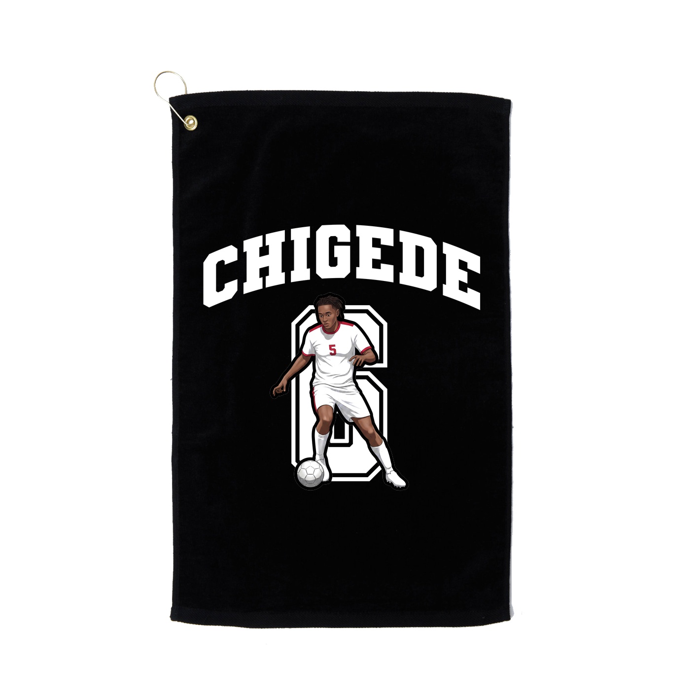 Golf Towel — Number in Black