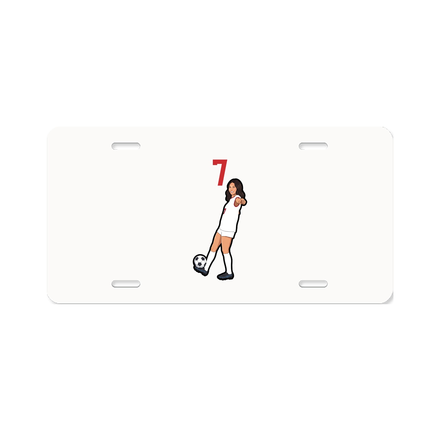 License Plate — Number Top in Classic