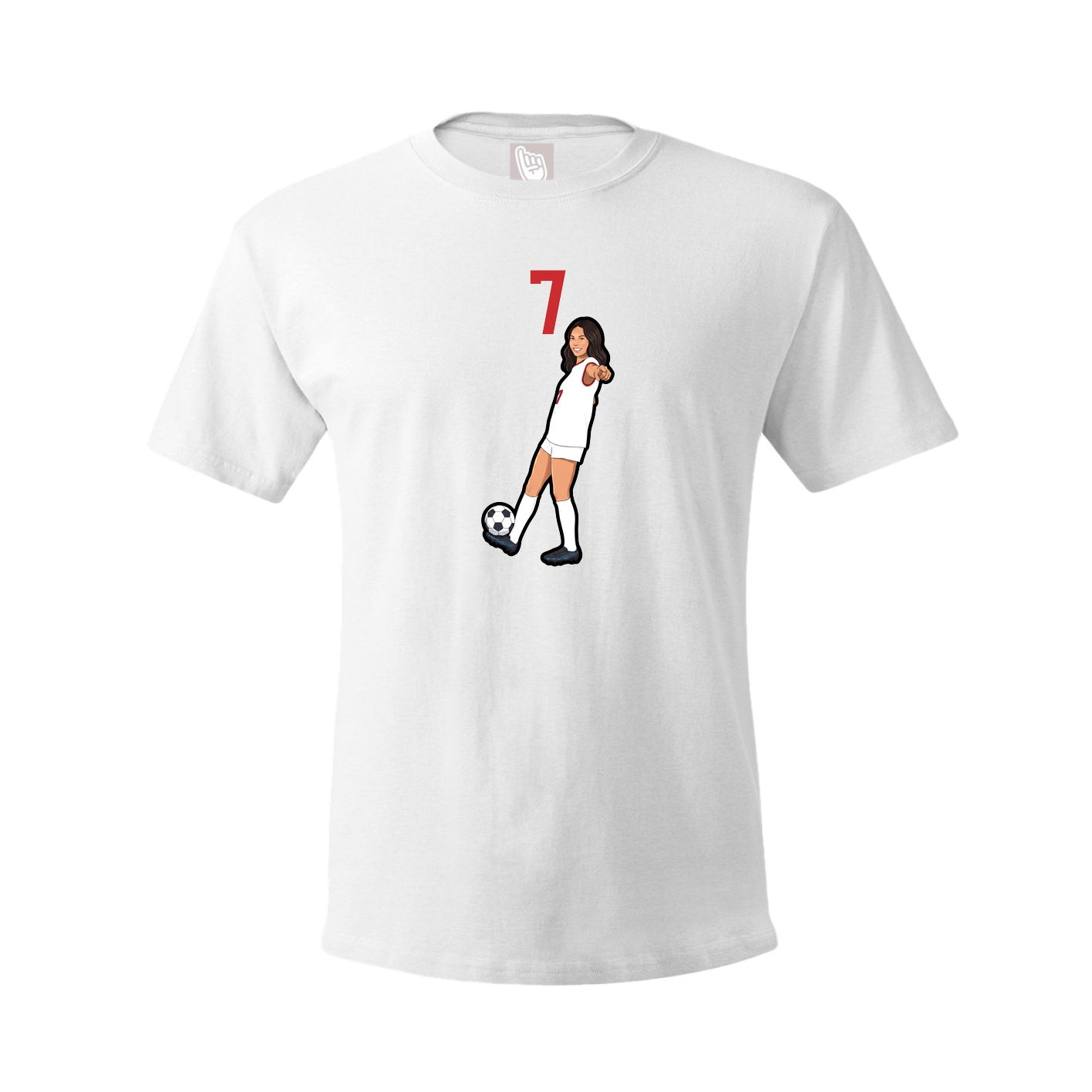 Tee — Number Top in White