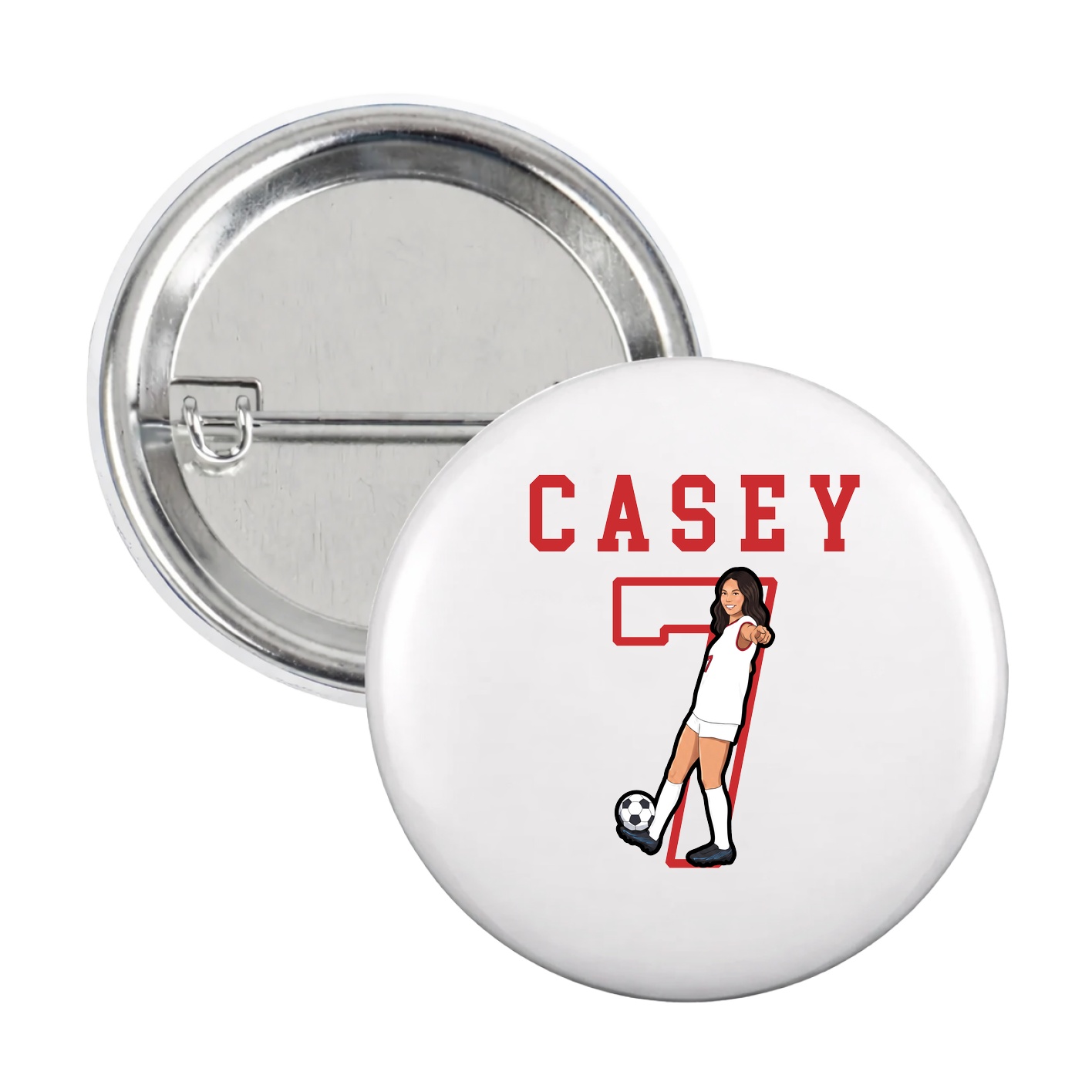 Game Day Button — Shirsey in White