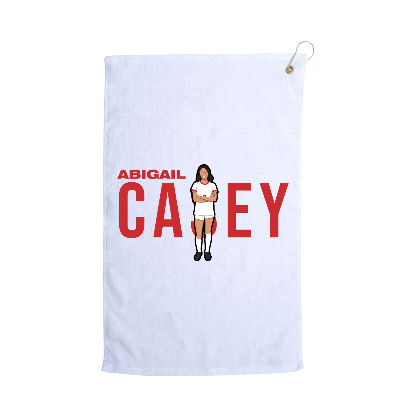 Golf Towel — Player Name in White