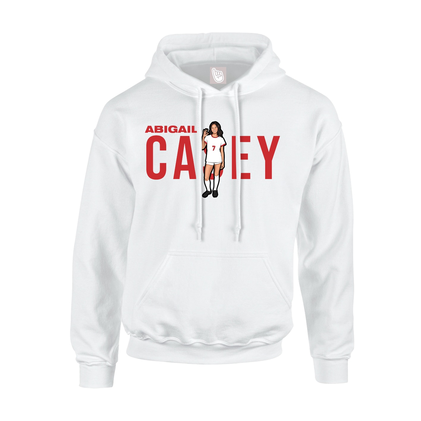 Hoodie — Player Name in White