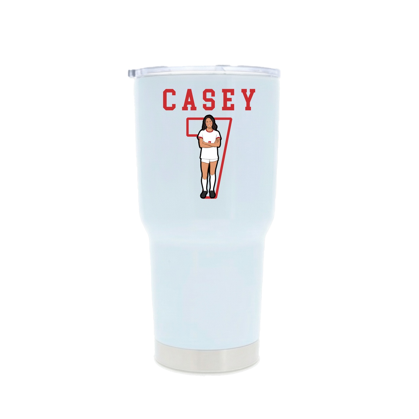 30oz Stainless Steel Tumbler — Shirsey in White