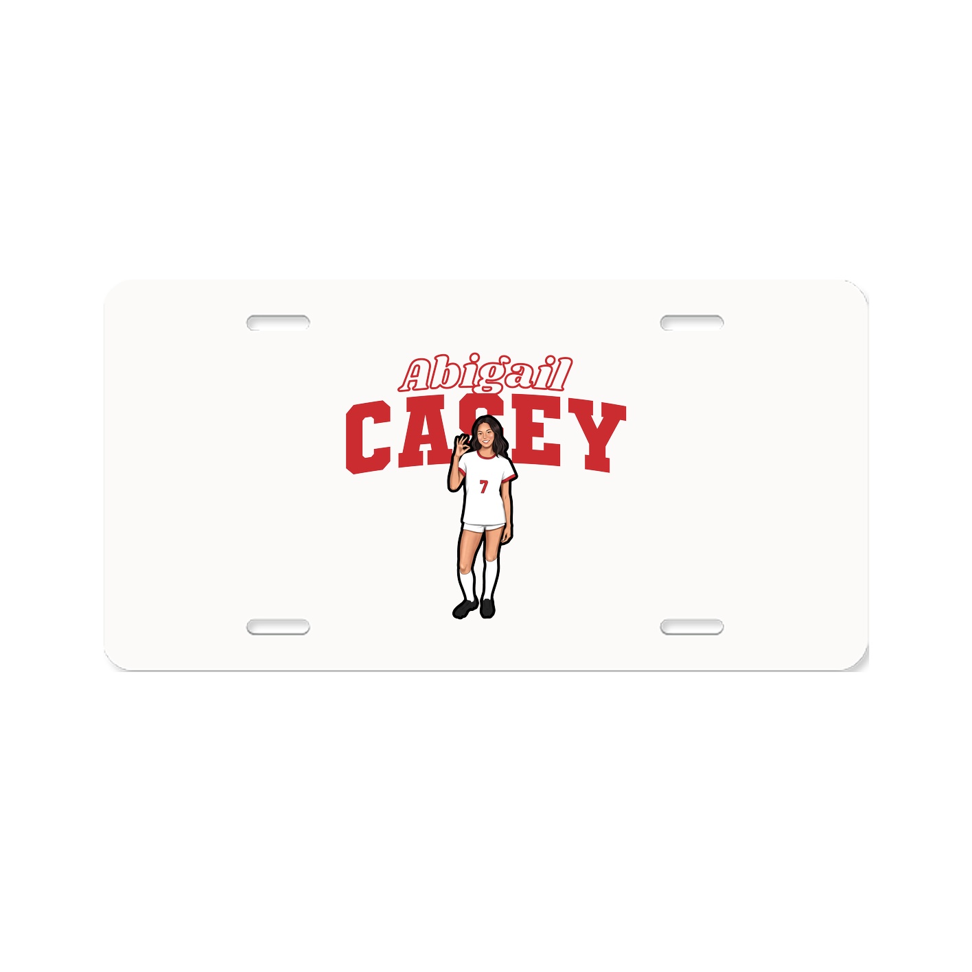 License Plate — Name Arch in Classic