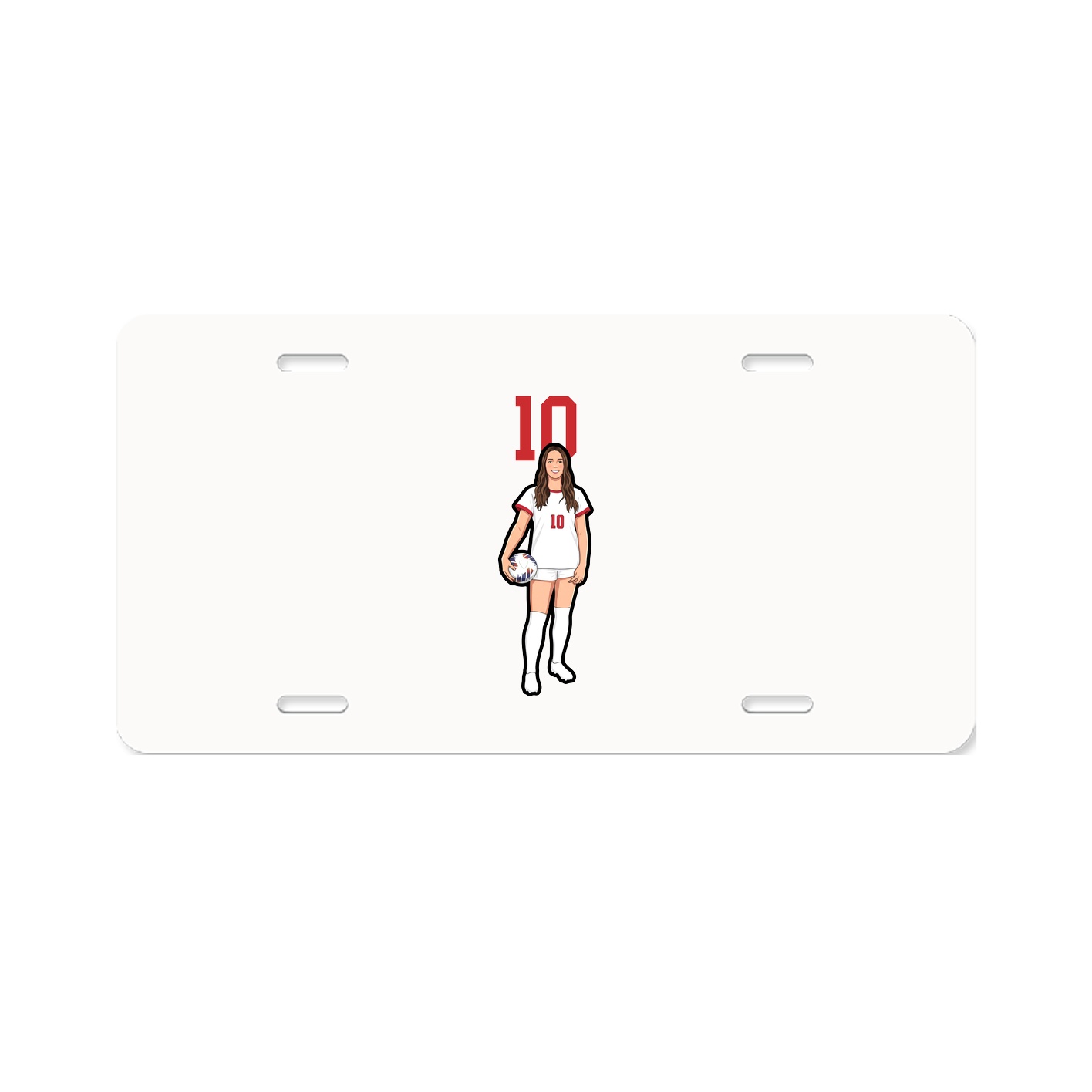 License Plate — Number Top in Classic