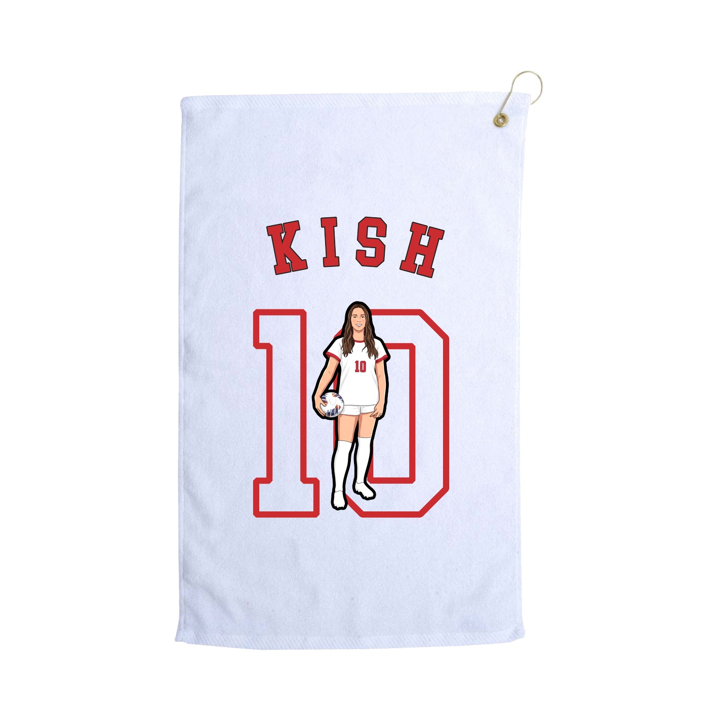 Golf Towel — Shirsey Arch in White
