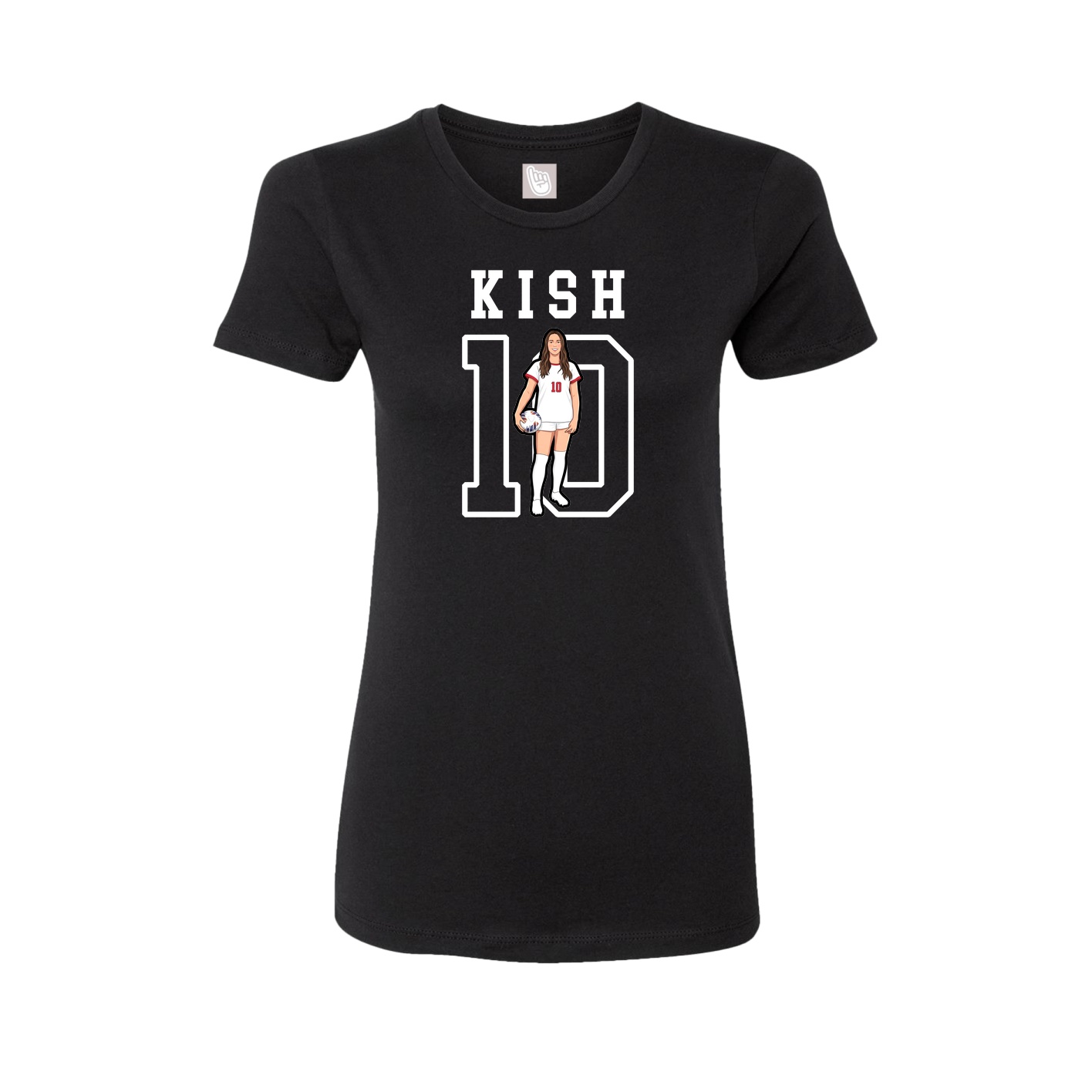 Fitted Women's Tee — Shirsey in Black