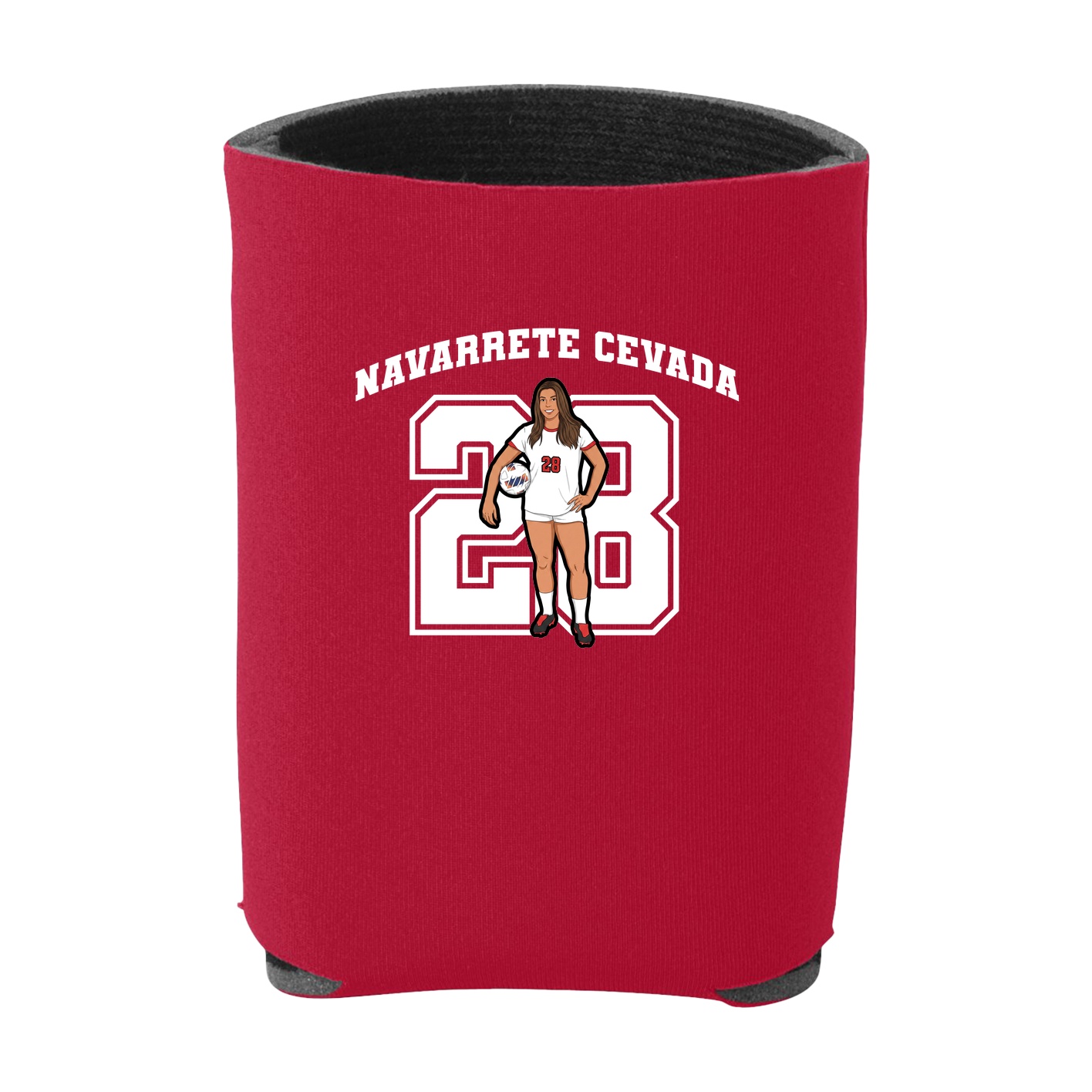 Can Holder — Number in Red
