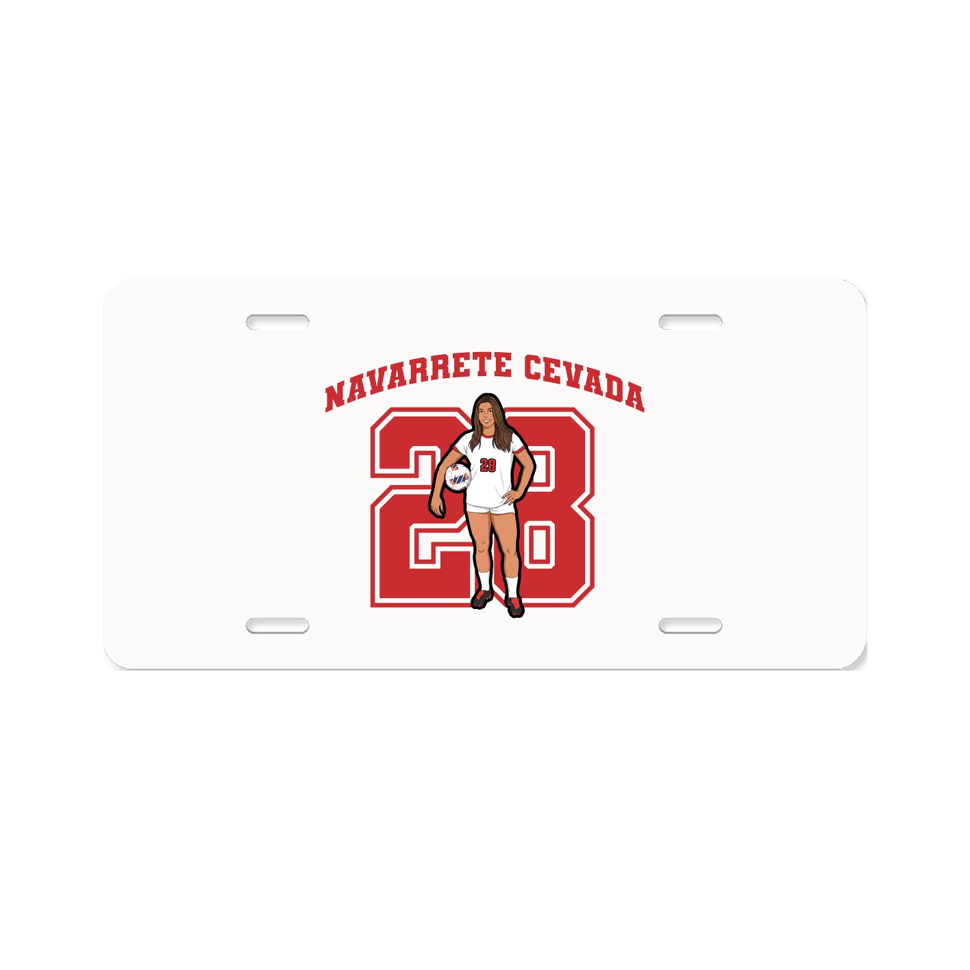 License Plate — Number in Classic