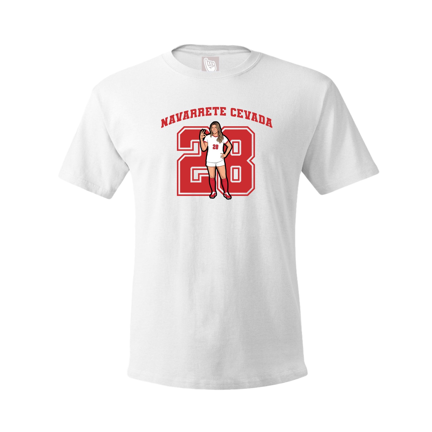 Tee — Number in White