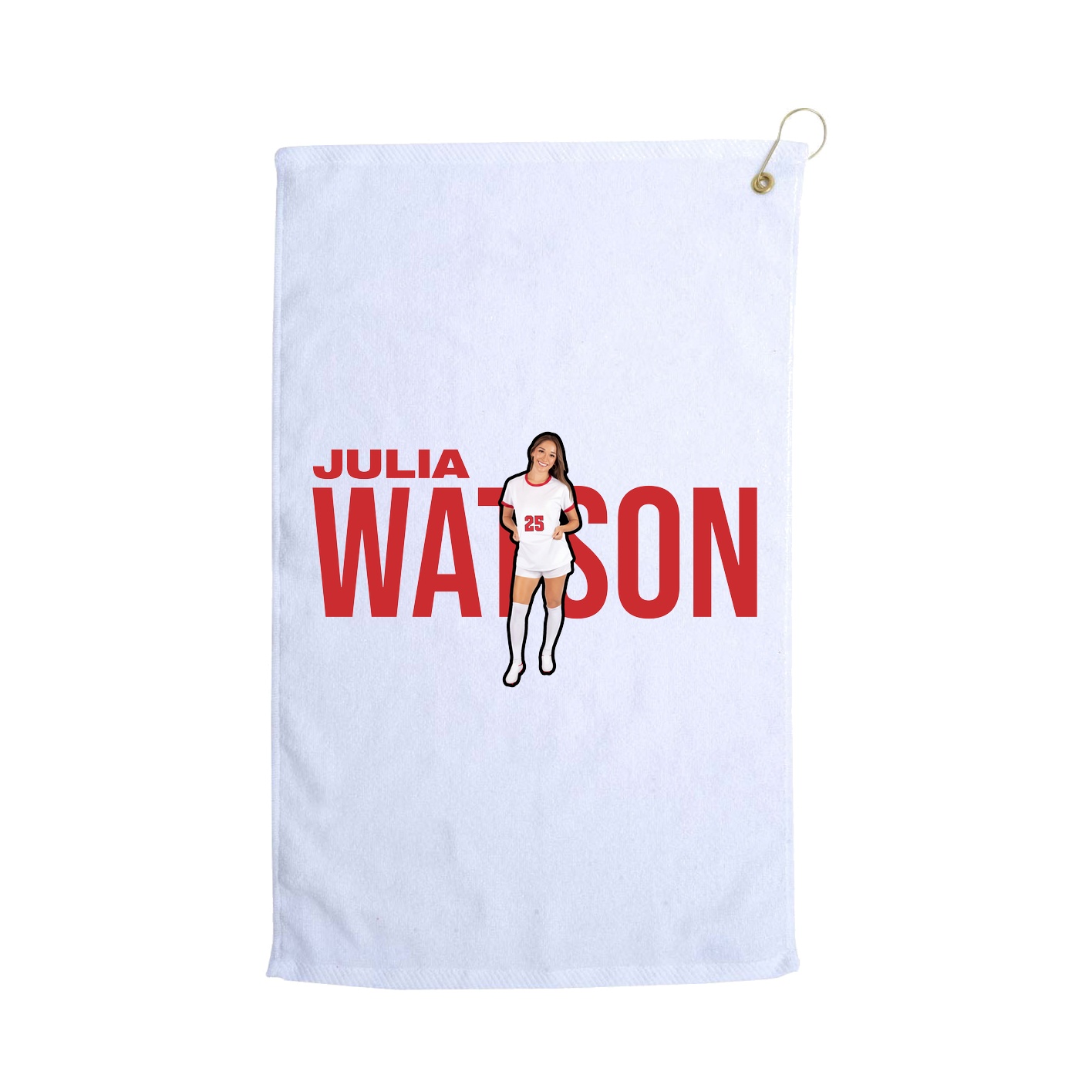 Golf Towel — Player Name in White