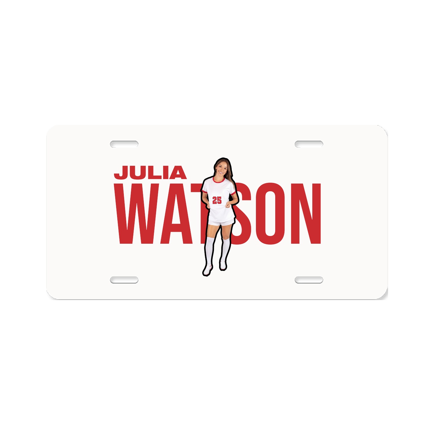 License Plate — Player Name in Classic