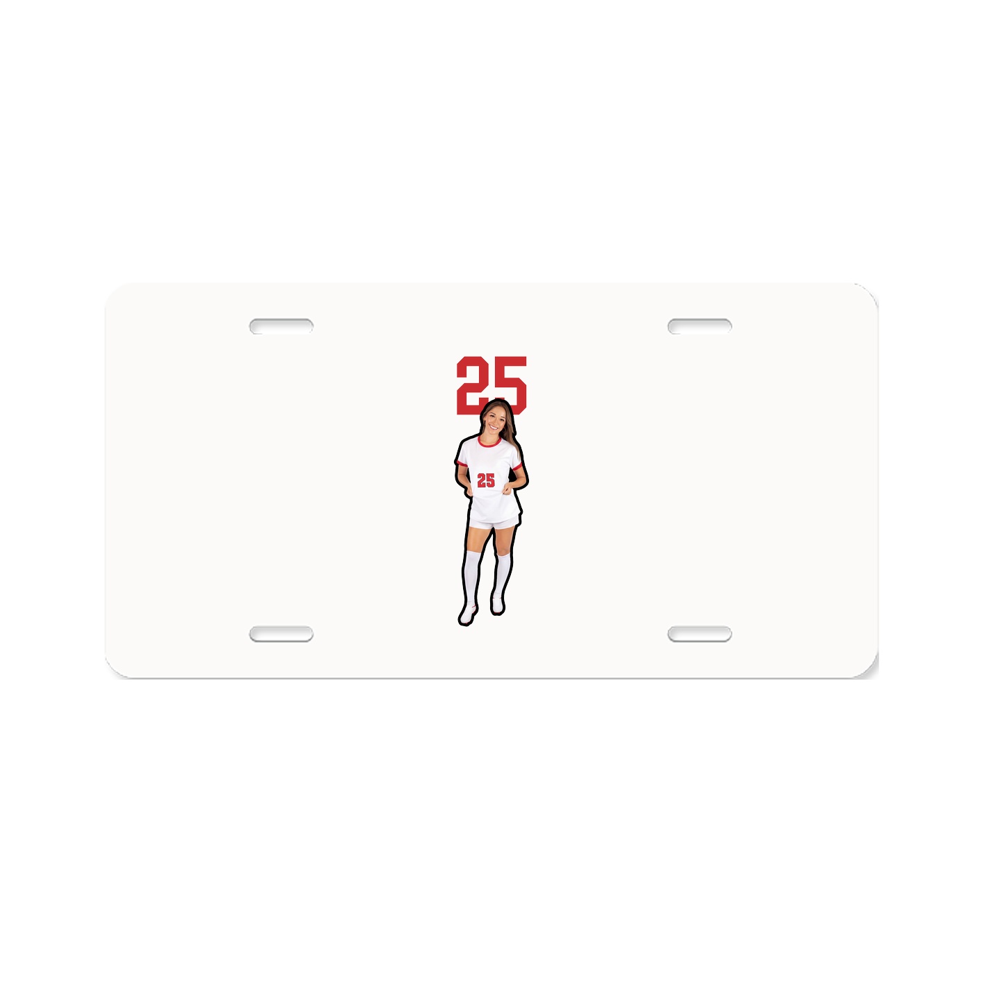 License Plate — Number Top in Classic