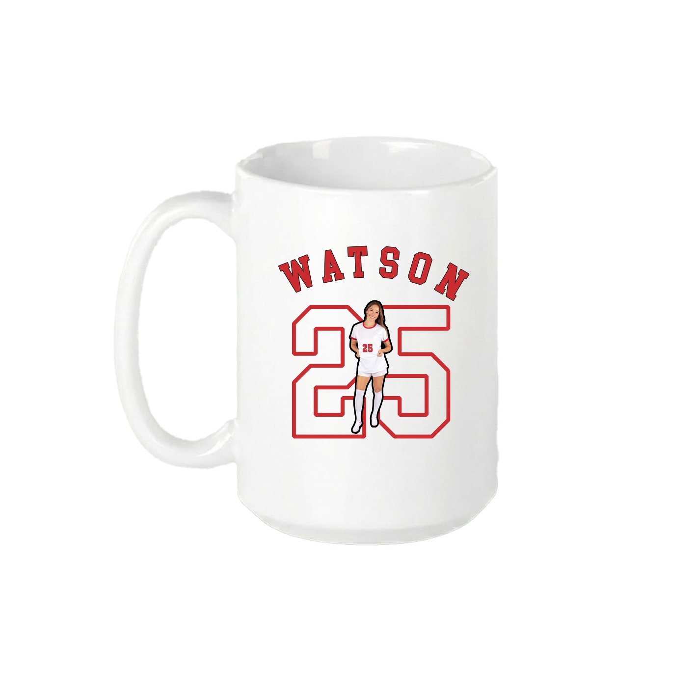 15oz Coffee Mug — Shirsey Arch in White