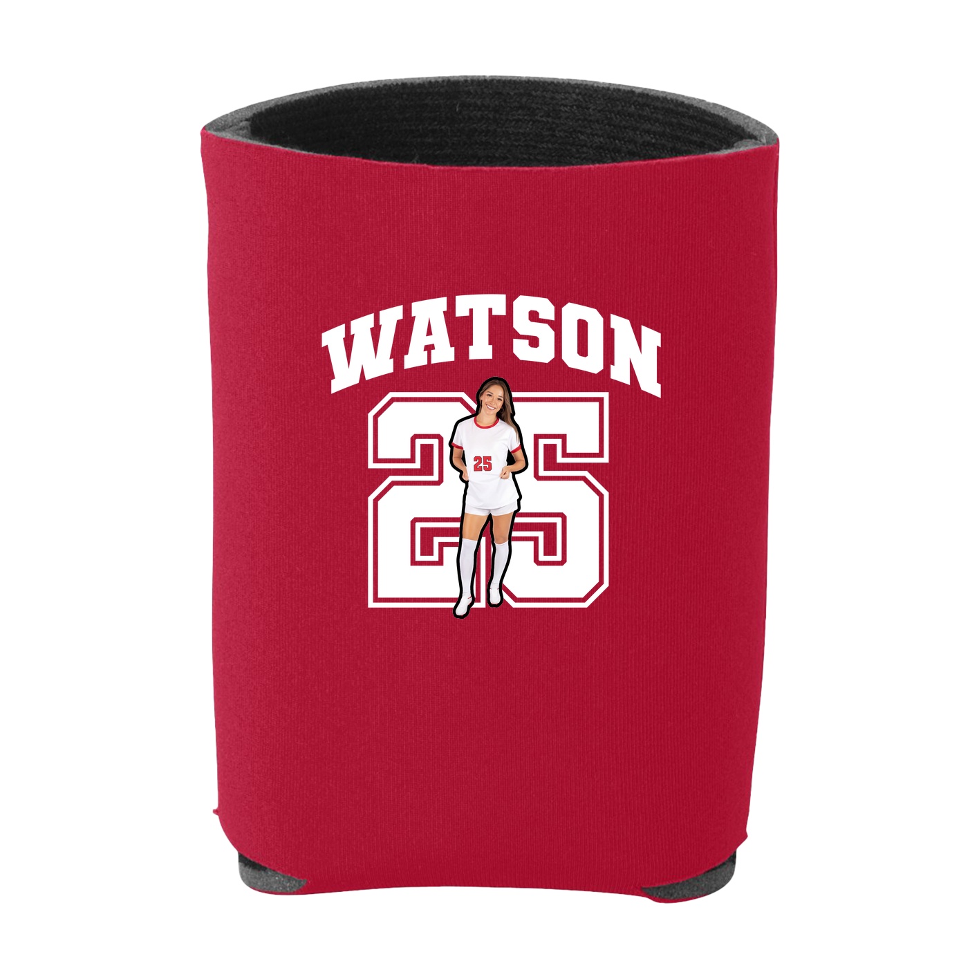 Can Holder — Number in Red