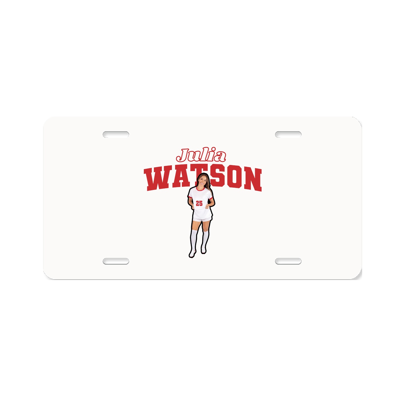 License Plate — Name Arch in Classic