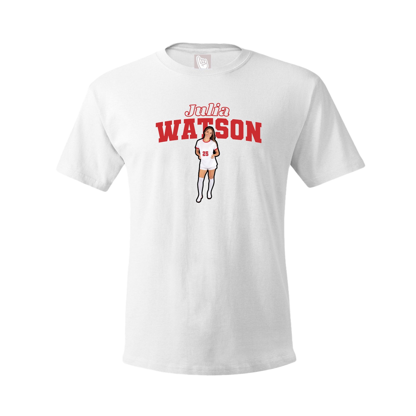 Tee — Name Arch in White