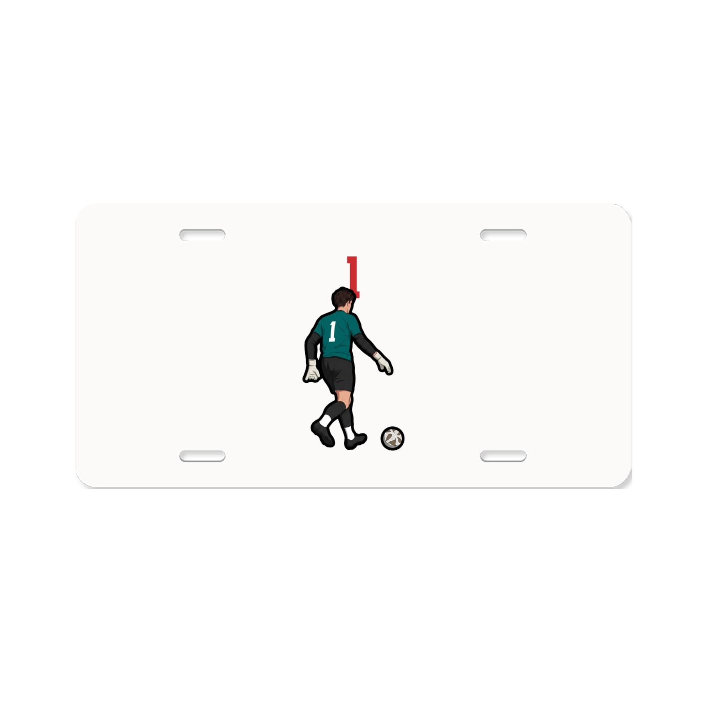 License Plate — Number Top in Classic