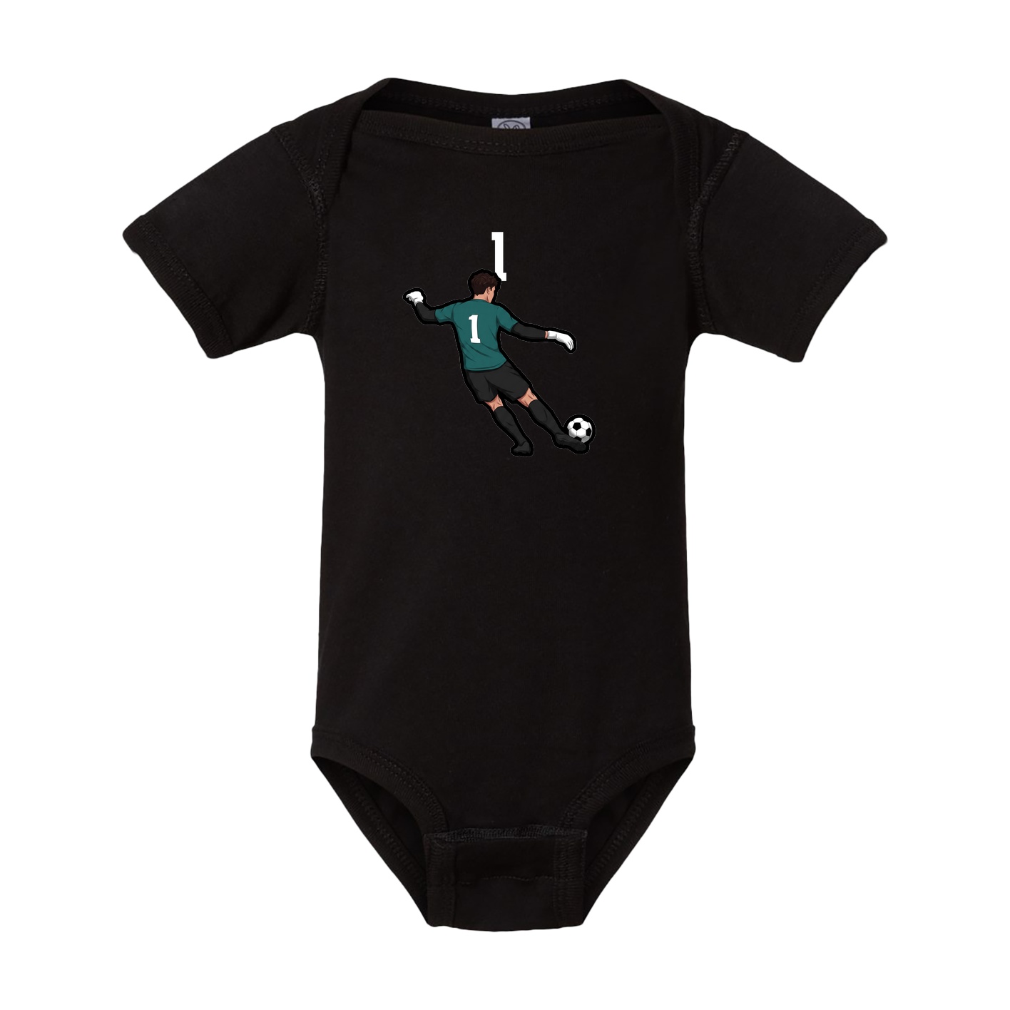 Baby Onesie — Number Top in Black