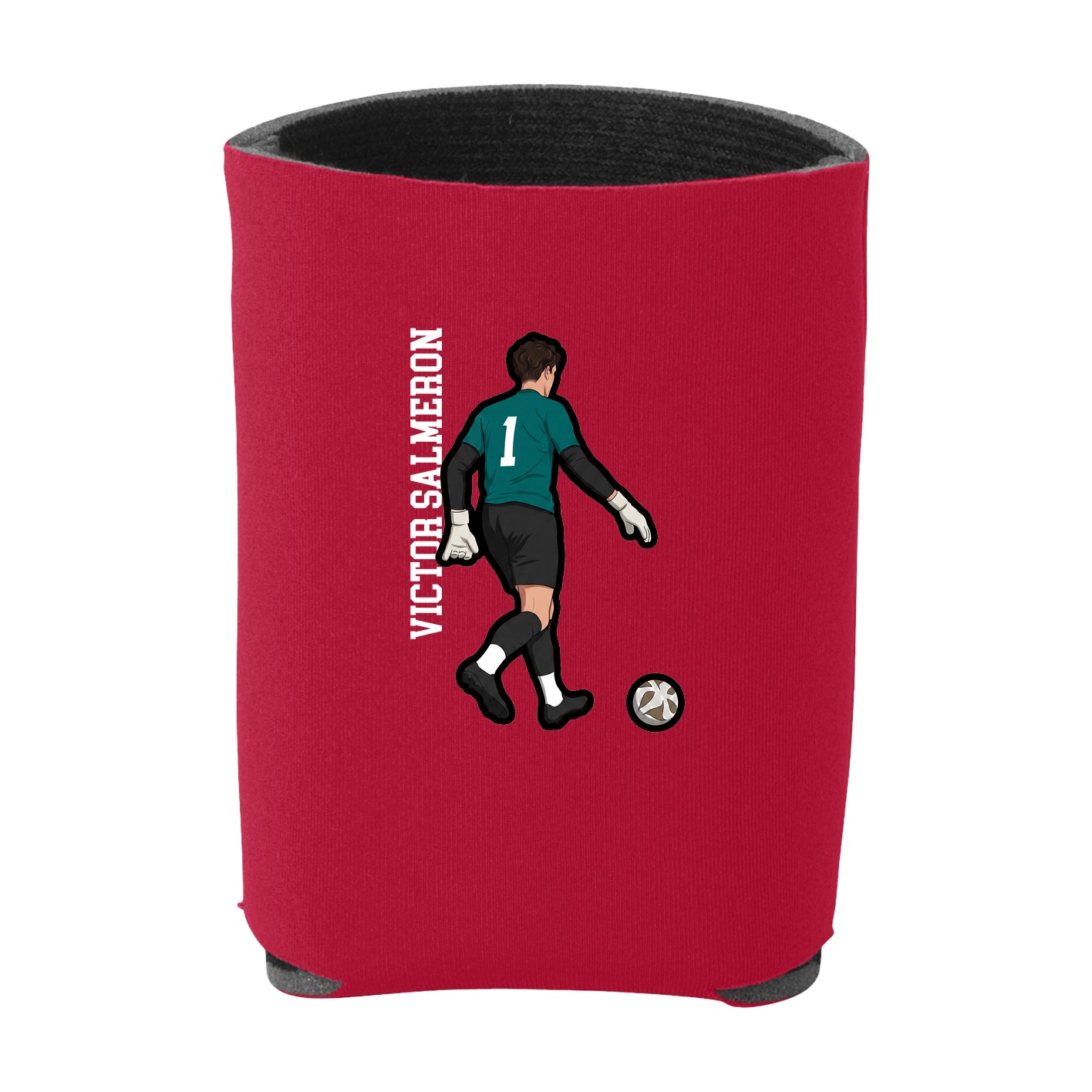 Can Holder — Name Vertical in Red