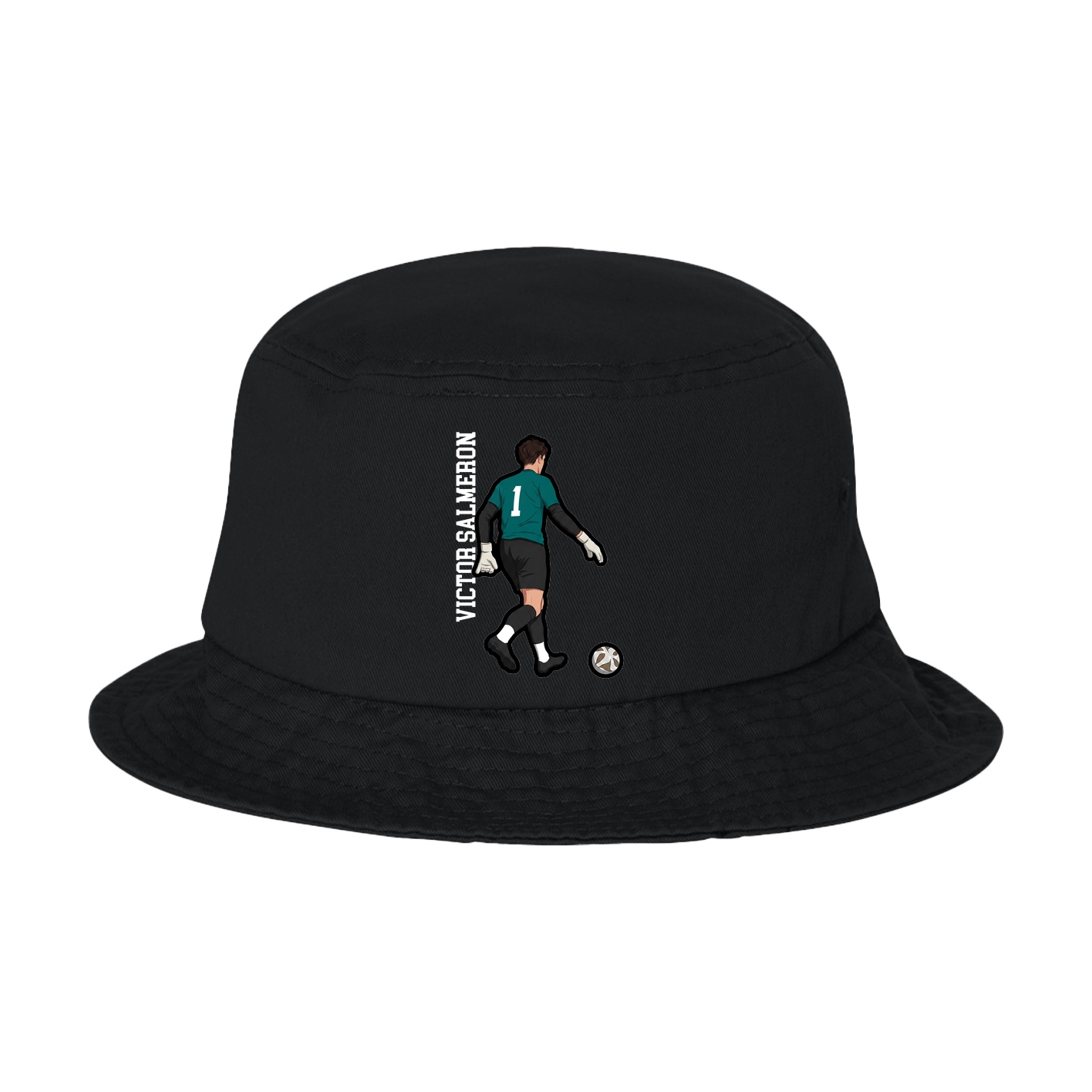 Bucket Cap — Name Vertical in Black