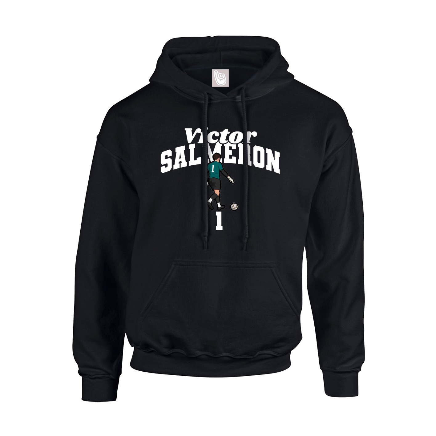 Hoodie — Signature Arch in Black