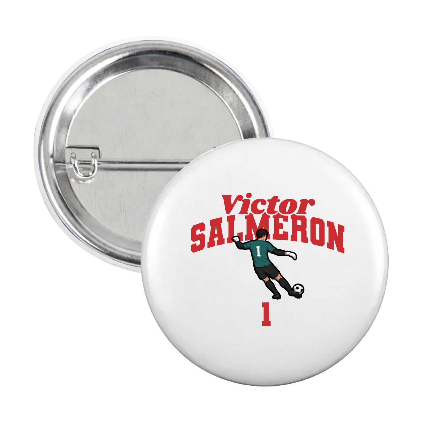 Game Day Button — Signature Arch in White