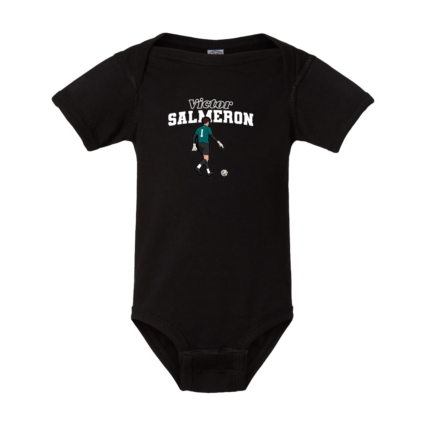 Baby Onesie — Name Arch in Black